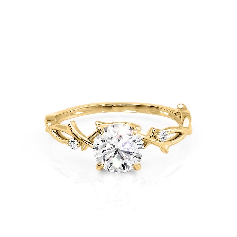 Yellow Gold Twig Engagement Ring